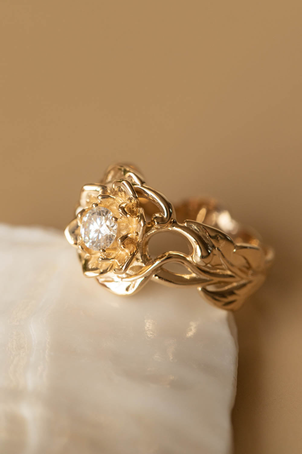 Dainty Gold Flower Ring - Seed Pearl Ring – ARTEMER